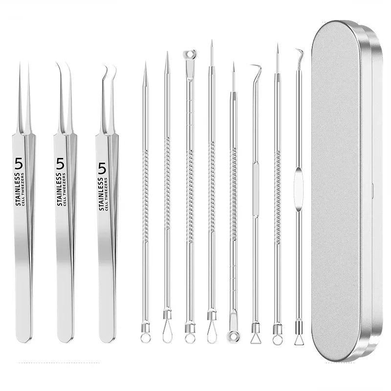 Blackhead & Ingrown Hair Removal Tool Set (4-11pcs)